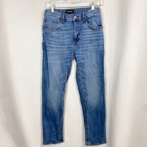 Nordstrom Slim Straight Jeans Big Kids Size 18‎ Medium Blue Wash Denim